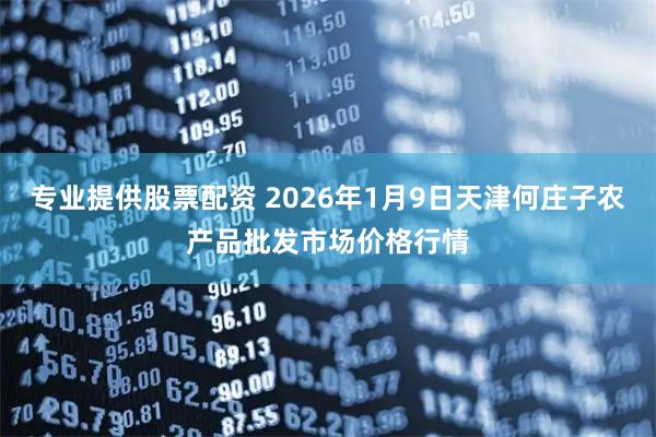 专业提供股票配资 2026年1月9日天津何庄子农产品批发市场价格行情